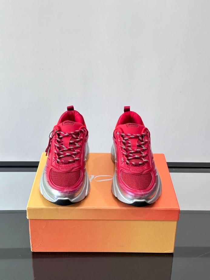Dior B44 Blade Sneaker Gradient Red and Silver-Tone - DS161