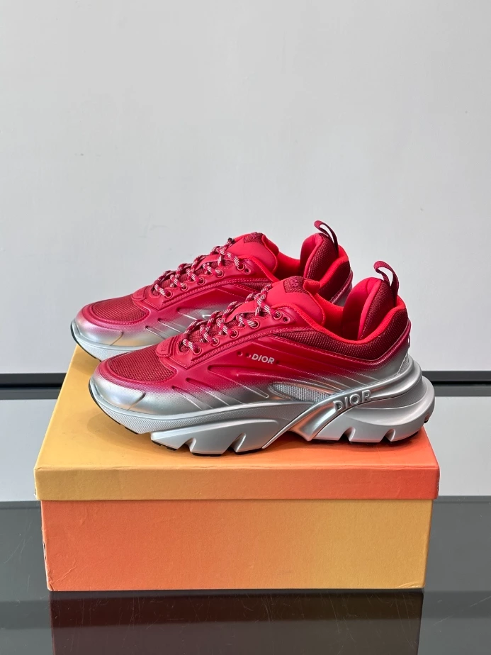 Dior B44 Blade Sneaker Gradient Red and Silver-Tone - DS161