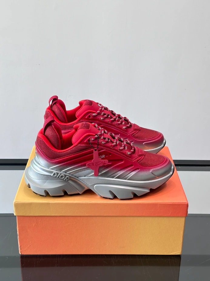 Dior B44 Blade Sneaker Gradient Red and Silver-Tone - DS161