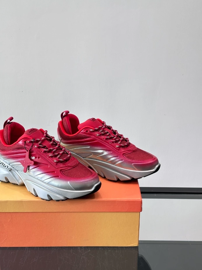 Dior B44 Blade Sneaker Gradient Red and Silver-Tone - DS161