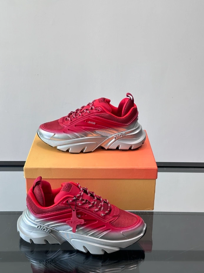 Dior B44 Blade Sneaker Gradient Red and Silver-Tone - DS161