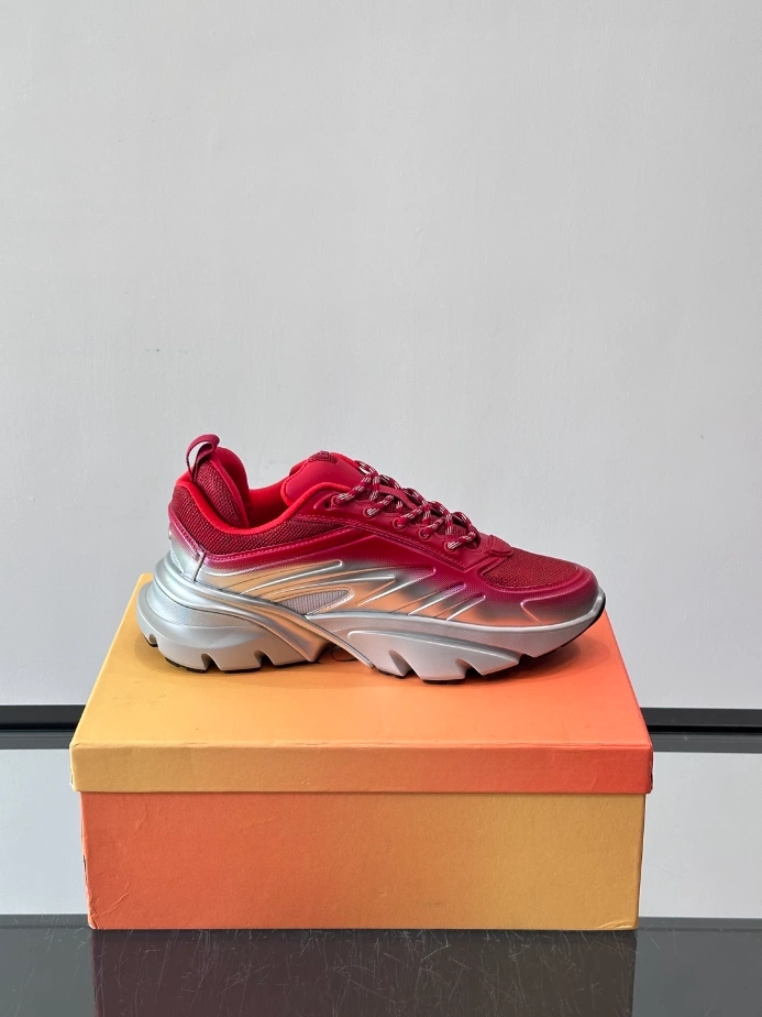 Dior B44 Blade Sneaker Gradient Red and Silver-Tone - DS161