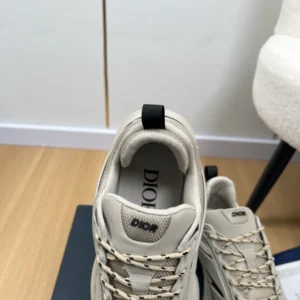 Dior B44 Blade Sneaker White Technical Mesh and Beige Technical Fabric - DS172