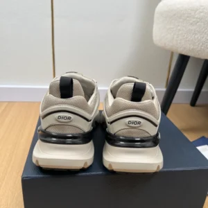 Dior B44 Blade Sneaker White Technical Mesh and Beige Technical Fabric - DS172