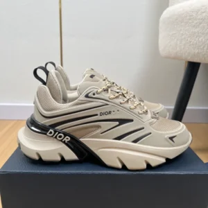 Dior B44 Blade Sneaker White Technical Mesh and Beige Technical Fabric - DS172