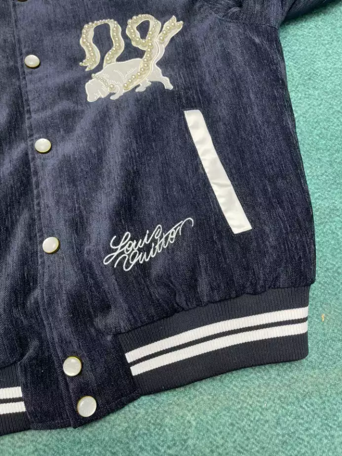 Louis Vuitton Denim Velvet Souvenir Jacket - LK49