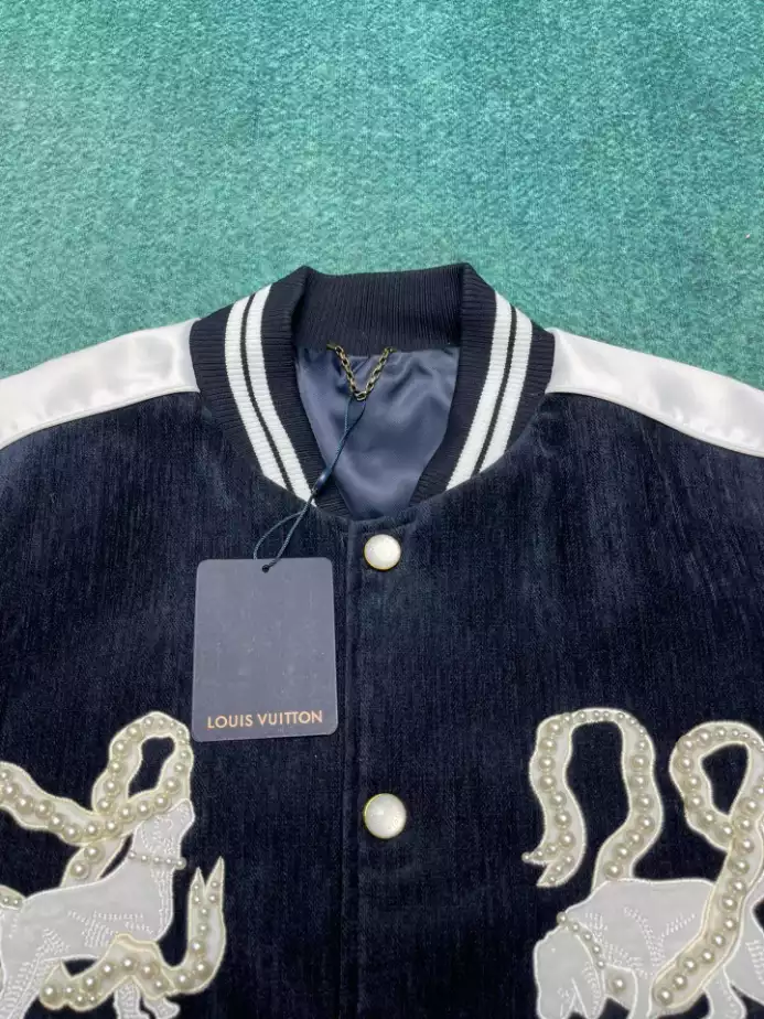 Louis Vuitton Denim Velvet Souvenir Jacket - LK49