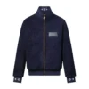 Louis Vuitton Leather Patch Fleece Blouson - LK57
