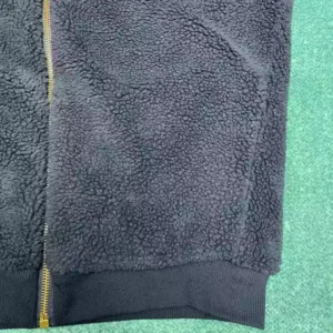 Louis Vuitton Leather Patch Fleece Blouson - LK57