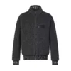 Louis Vuitton Leather Patch Fleece Blouson - LK59