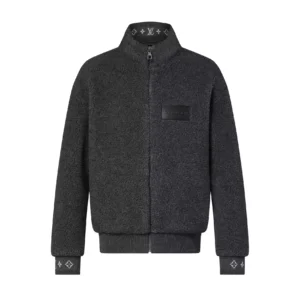 Louis Vuitton Leather Patch Fleece Blouson - LK59