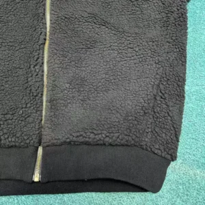 Louis Vuitton Leather Patch Fleece Blouson - LK59