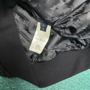 Louis Vuitton Leather Patch Fleece Blouson - LK59