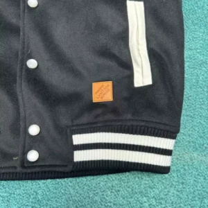 Louis Vuitton Leather Signature Varsity Jacket - LK46