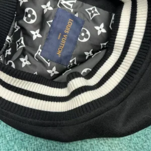 Louis Vuitton Leather Signature Varsity Jacket - LK46