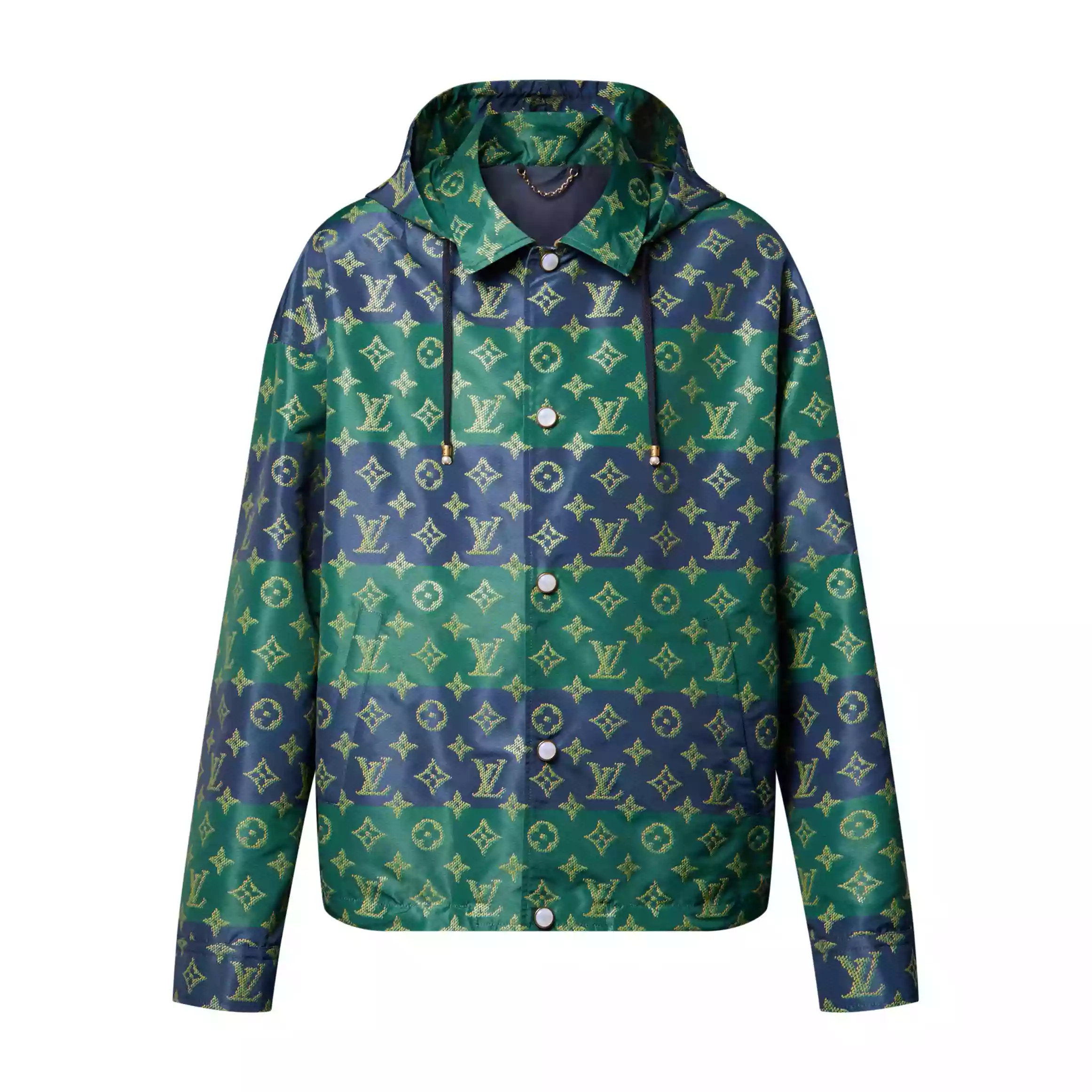 Louis Vuitton Monogram Printed Coach Jacket - LK52