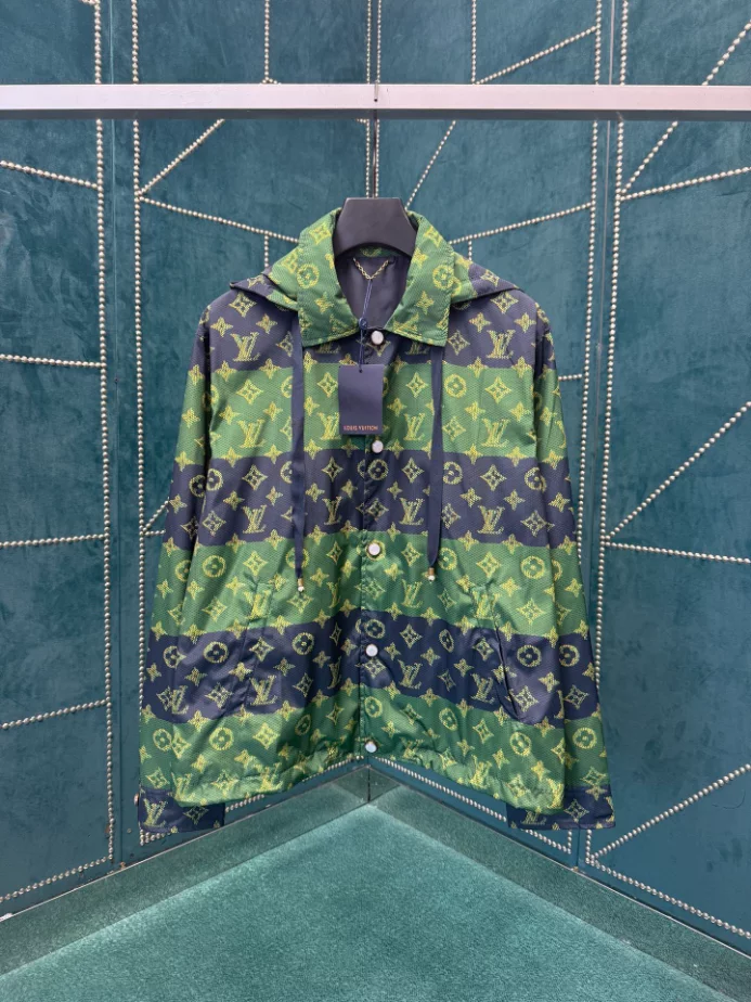 Louis Vuitton Monogram Printed Coach Jacket - LK52