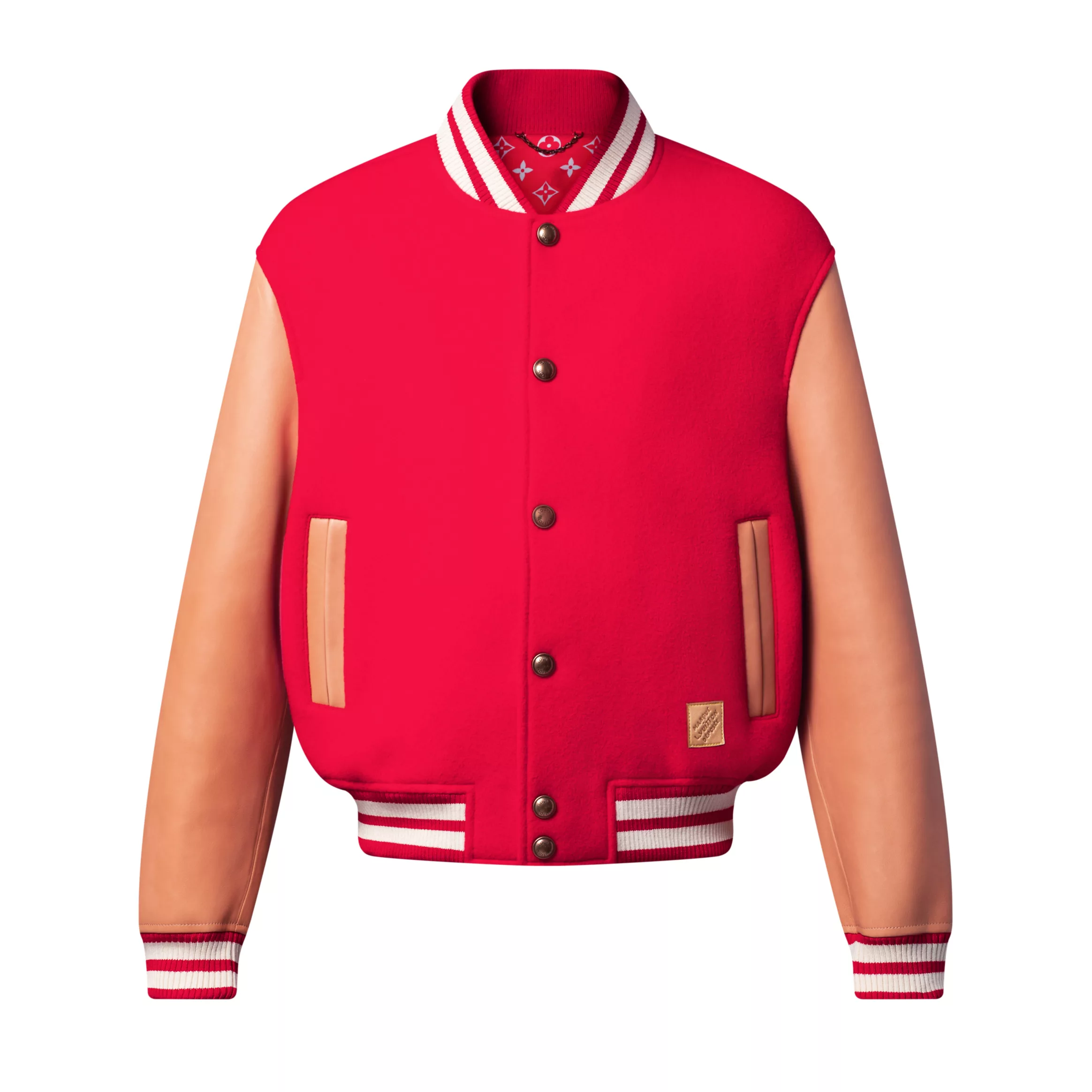 Louis Vuitton Vvn Leather Varsity Jacket - LK51