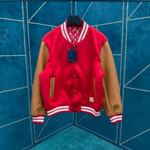 Louis Vuitton Vvn Leather Varsity Jacket - LK51