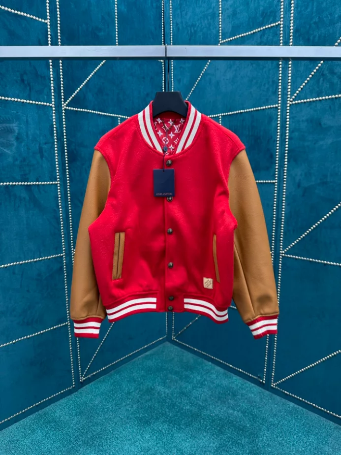 Louis Vuitton Vvn Leather Varsity Jacket - LK51