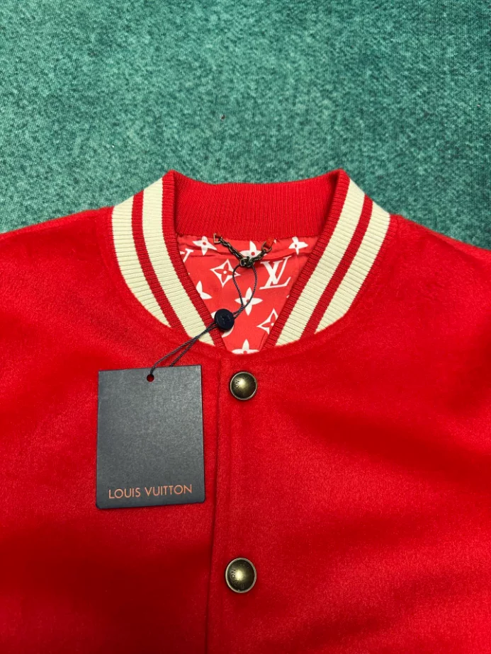 Louis Vuitton Vvn Leather Varsity Jacket - LK51